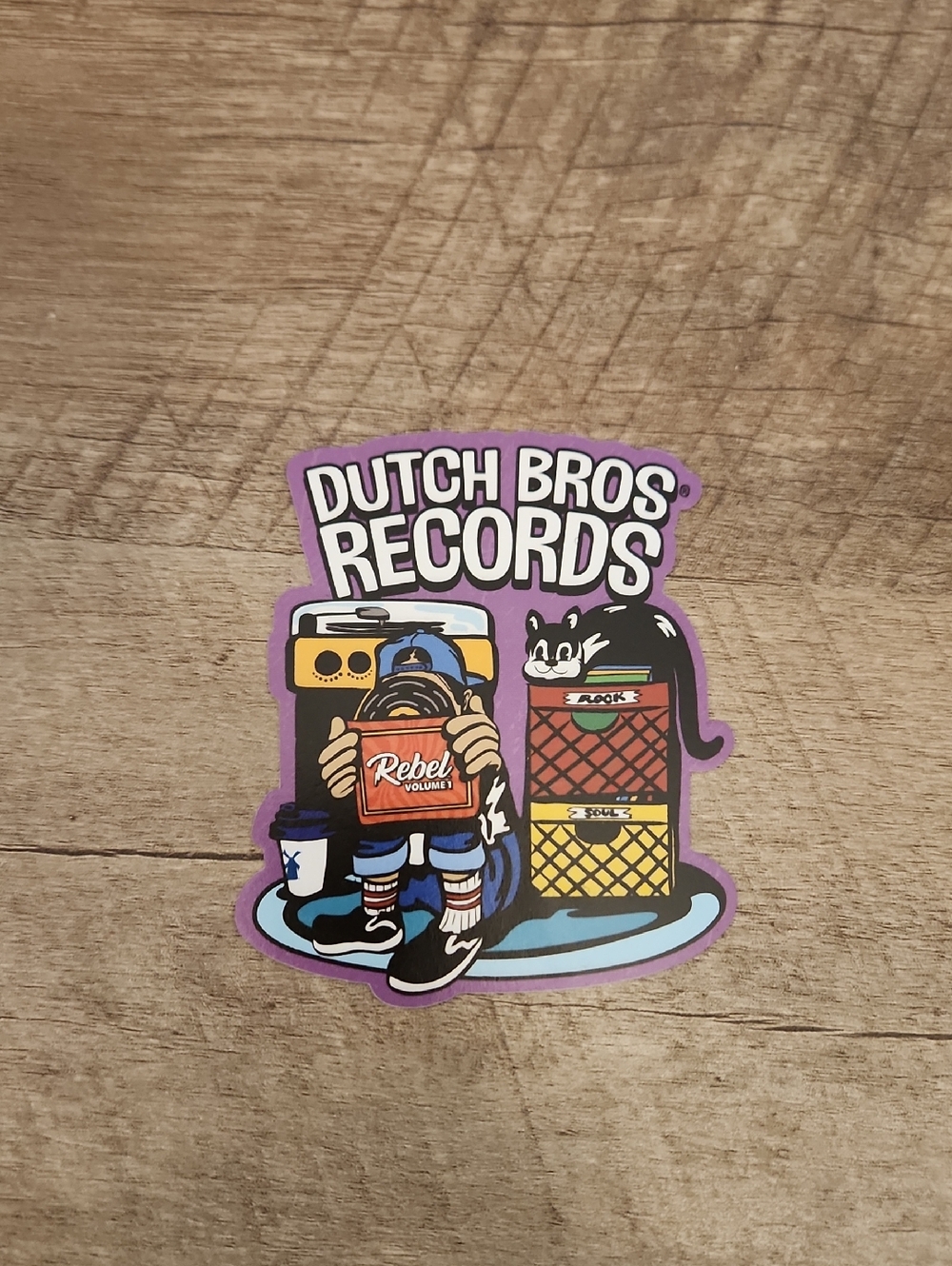 Dutch Bros Sticker- Dutch Bro Records